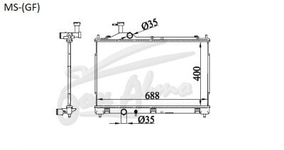 Радиатор MITSUBISHI OUTLANDER 2012- (GF2-8,GG2-3) (4B11-12,4J11-12,6B31) 
Бренд: TONGSHI PL16AT