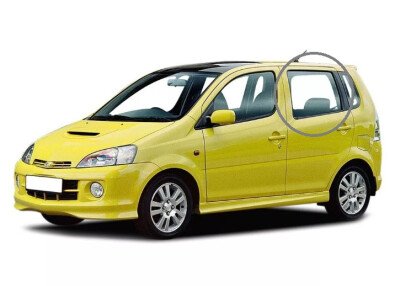 Стекло боковое DAIHATSU YRV 2000-2005 (M200) RD/LH 
Бренд: BSG