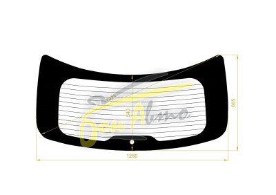 Стекло заднее с обогревом DAEWOO WINDSTORM 2006-2010 (KLAC) 1 отверстие 
Бренд: BSG