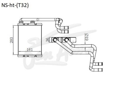 Радиатор отопителя NISSAN X-TRAIL 2013- (T32) 
Бренд: TONGSHI AL36