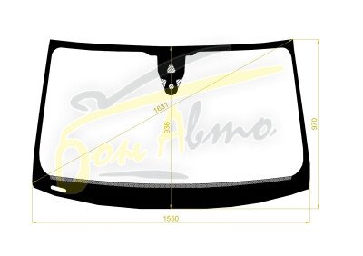 Стекло лобовое AUDI Q7 2015- (4MB) место под 1 камеру, место под датчик дождя, молдинг, 
Бренд: КМК с синей полосой