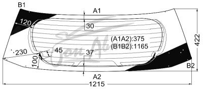 Стекло заднее с обогревом SCION IQ 2011-2015 (NGJ1O,KGJ10) 
Бренд: ZDG