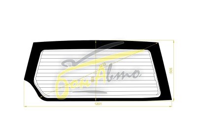 Стекло заднее с обогревом SUZUKI VITARA 1988- (TD51) 
Бренд: BSG Тонированное