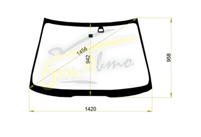 Стекло лобовое ACURA TSX 2004-2008 (CL7-LHD-4d sed) место под датчик дождя 
Бренд: КДМ с синей полосой