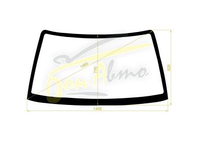 Стекло лобовое NISSAN SILVIA 1988-1994 (S13) 
Бренд: BENSON с синей полосой