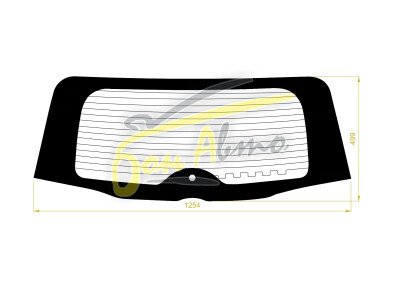 Стекло заднее с обогревом HONDA CR-V 2011-2016 (RM4-2015) 1 отверстие 
Бренд: BENSON Тонированное