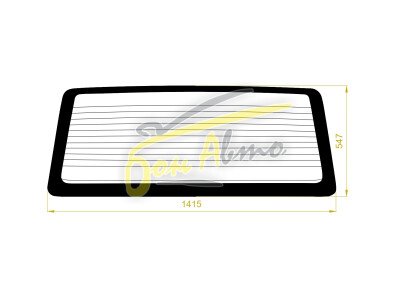 Стекло заднее с обогревом MAZDA MPV 1995-1999 (LV) 
Бренд: BENSON Тонированное