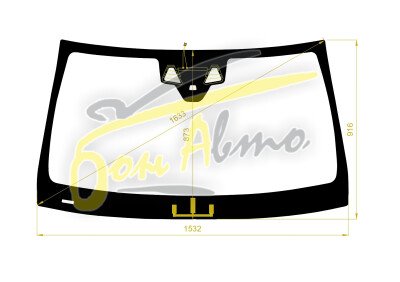 Стекло лобовое MERCEDES GLE COUPE 2015- (C292-LHD) обогрев щеток, место под 2 камеры с обогревом, место под датчик дождя, 
Бренд: КМК