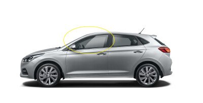 Стекло боковое HYUNDAI VERNA 2017- (HC-5d h/b) FD/LH 
Бренд: КМК