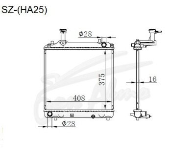 Радиатор MAZDA CAROL 2009-2014 (HB25S) (K6A) 
Бренд: TONGSHI PL16MT