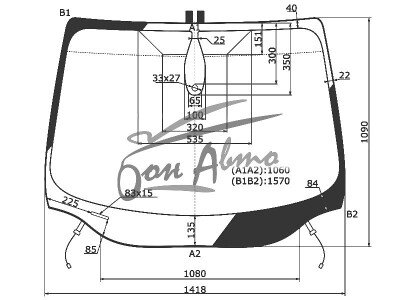 Стекло лобовое FORD FOCUS 2011-2018 (CB8-5d wgn) полный обогрев, место под датчик дождя, 
Бренд: КМК