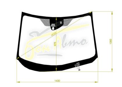 Стекло лобовое HONDA VEZEL 2013-2021 (RU1-RHD) обогрев щеток, место под 2 камеры, место под датчик дождя, антенна, 
Бренд: BSG с синей полосой