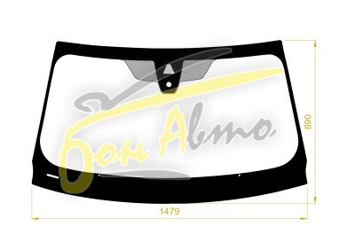 Стекло лобовое BMW 4-SERIES 2020- (G22-2d coupe) место под 1 камеру с обогревом, место под датчик дождя, 
Бренд: КМК