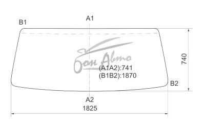 Стекло лобовое MITSUBISHI CANTER 2002- (FE800-wide-1825*740*1870) 
Бренд: ZDG