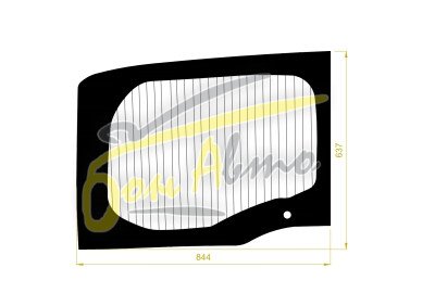 Стекло заднее с обогревом HONDA STEPWGN 2015-2022 (RP1-L) 1 отверстие 
Бренд: BENSON Тонированное