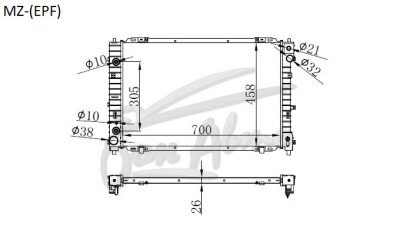 Радиатор FORD ESCAPE 2000-2007 (EP) (gas 3.0) 
Бренд: TONGSHI PL26AT