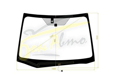 Стекло лобовое SUBARU XV 2011-2016 (GP-RHD) обогрев щеток, место под датчик дождя, 
Бренд: FYG