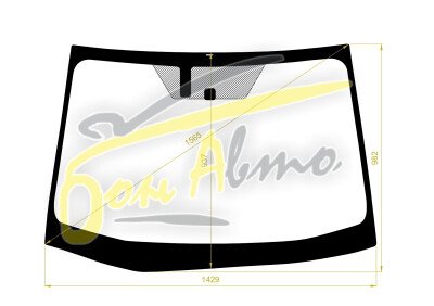 Стекло лобовое TOYOTA PRIUS 2015-2023 (ZVW50-RHD) место под датчик влажности молдинг, фурнитура, 
Бренд: BENSON