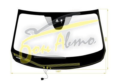 Стекло лобовое MAZDA MX-30 2019- (DR) обогрев щеток, место под 1 камеру, место под датчик дождя, 
Бренд: BENSON