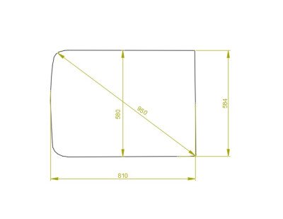 Стекло лобовое KENWORTH C500 2006- (L-810*584*) 
Бренд: BENSON