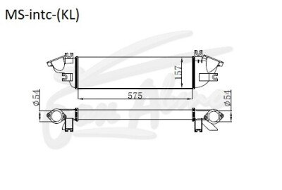 Радиатор интеркулер MITSUBISHI L200 2015- (KK,KL) (4N15) 
Бренд: TONGSHI PL50