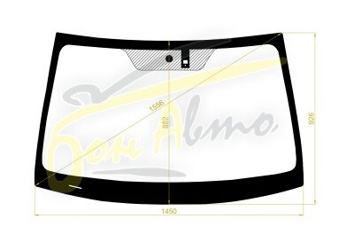 Стекло лобовое SUBARU LEGACY 2009-2014 (BR5-LHD-4/5d) место под датчик дождя 
Бренд: YHG с синей полосой