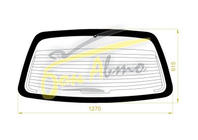 Стекло заднее с обогревом NISSAN BOLERO 1992-2002 (K11) 1 отверстие 
Бренд: ZDG