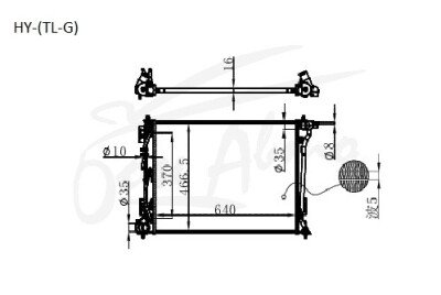 Радиатор HYUNDAI TUCSON 2015-2020 (TL)(gas) (G4FJ) 
Бренд: TONGSHI PL16AT