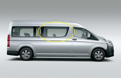 Стекло боковое TOYOTA HIACE 2019- H300-long-1430*588 RD/RH/X 
Бренд: BENSON