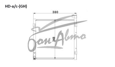Радиатор кондиционера HONDA CIVIC 1995-2000 (EK2-4) 
Бренд: TONGSHI AL16