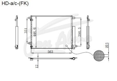 Радиатор кондиционера HONDA CIVIC 2016-2021 (FC4)(1,6-1,8-2,0) 
Бренд: TONGSHI AL12