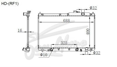 Радиатор HONDA STEPWGN 1996-2001 (RF1-2) (B20B) 
Бренд: TONGSHI PL16AT