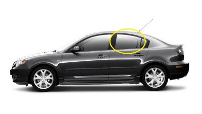 Стекло боковое MAZDA 3 2003-2008 (BK-4d sed) RD/LH 
Бренд: BSG