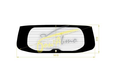 Стекло заднее с обогревом HONDA FREED 2016-2024 (GB5) 
Бренд: BENSON Тонированное