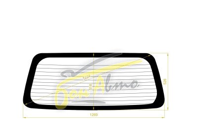 Стекло заднее с обогревом CHEVROLET MW WAGON 2001-2010 (ME34S) 
Бренд: BENSON