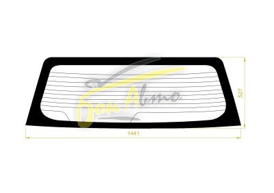 Стекло заднее с обогревом MITSUBISHI CHARIOT 1991-1997 (N30-40) 
Бренд: BSG