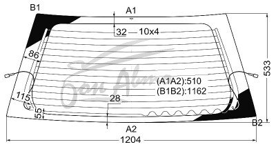Стекло заднее с обогревом TOYOTA RAUM 1997-2003 (EXZ10) 
Бренд: ZDG