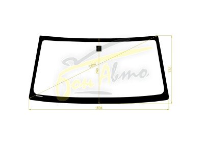Стекло лобовое TOYOTA LAND CRUISER CYGNUS 1997-2007 (FJ100-зерк) фурнитура, 
Бренд: FYG с зеленой полосой