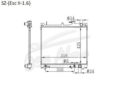 Радиатор SUZUKI ESCUDO 1997-2005 (TA02,TD02) (G16) 
Бренд: TONGSHI PL16AT