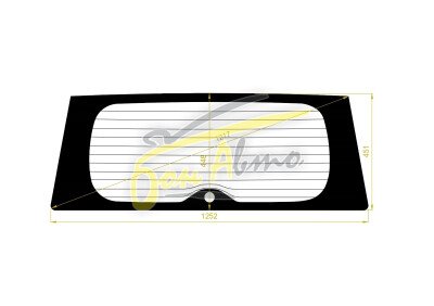 Стекло заднее с обогревом SUZUKI VITARA 2005-2017 (TD54) 1 отверстие 
Бренд: BSG Тонированное