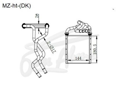Радиатор отопителя MAZDA CX-3 2014- (DK) 
Бренд: TONGSHI AL26