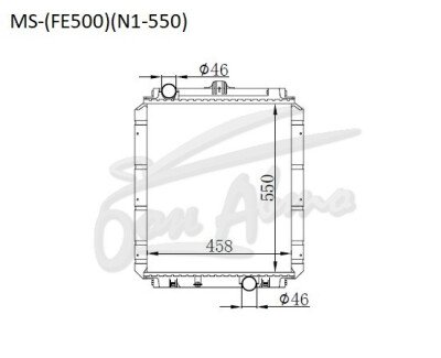 Радиатор MITSUBISHI CANTER 1993-2002 (FE500,FE600)(N1-550) (4M,4D) 
Бренд: TONGSHI PL36MT