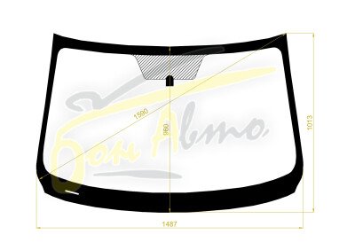 Стекло лобовое MAZDA 6 2012- (GJ-4d/5d) 
Бренд: BENSON с синей полосой