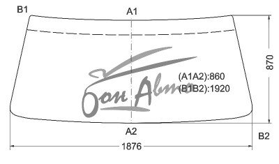 Стекло лобовое HINO RANGER 1994-2002 (Y740) 1880*870*1925 
Бренд: BSG