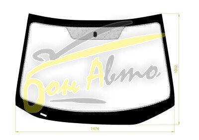 Стекло лобовое HAVAL H6 2013-2020 (LHD) фурнитура, 
Бренд: FYG