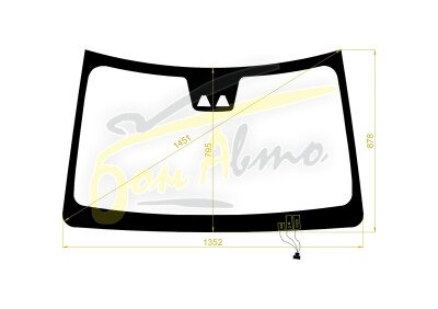 Стекло лобовое DAIHATSU ROCKY 2019- (A200-RHD) обогрев щеток, место под 2 камеры, 
Бренд: КМК