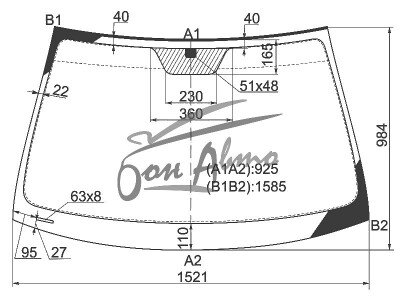 Стекло лобовое HYUNDAI SONATA 2004-2010 (NF) 
Бренд: BENSON