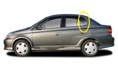 Стекло боковое TOYOTA PLATZ 1999-2005 SCP10-4d sed RQ/LH 
Бренд: BSG