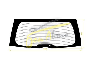 Стекло заднее с обогревом MITSUBISHI GRANDIS 2003-2009 (NA4W) 1 отверстие 
Бренд: BENSON