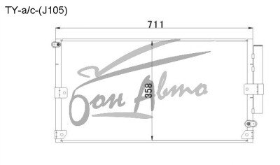 Радиатор кондиционера TOYOTA LAND CRUISER 1997-2007 (HDJ100)(dies) 
Бренд: TONGSHI AL16